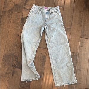 Edikted Light Blue Straight Leg Jeans